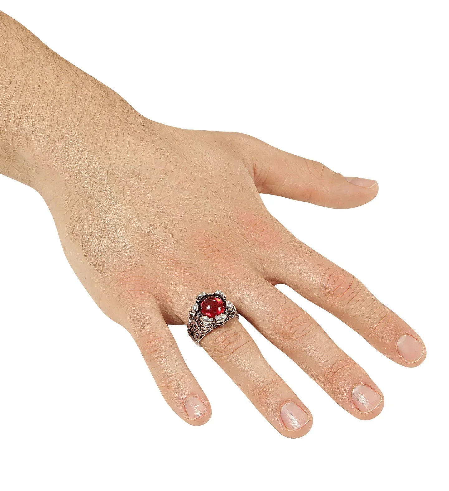 Anillo de Calaveras con Gema Joyas y Bisutería Widmann